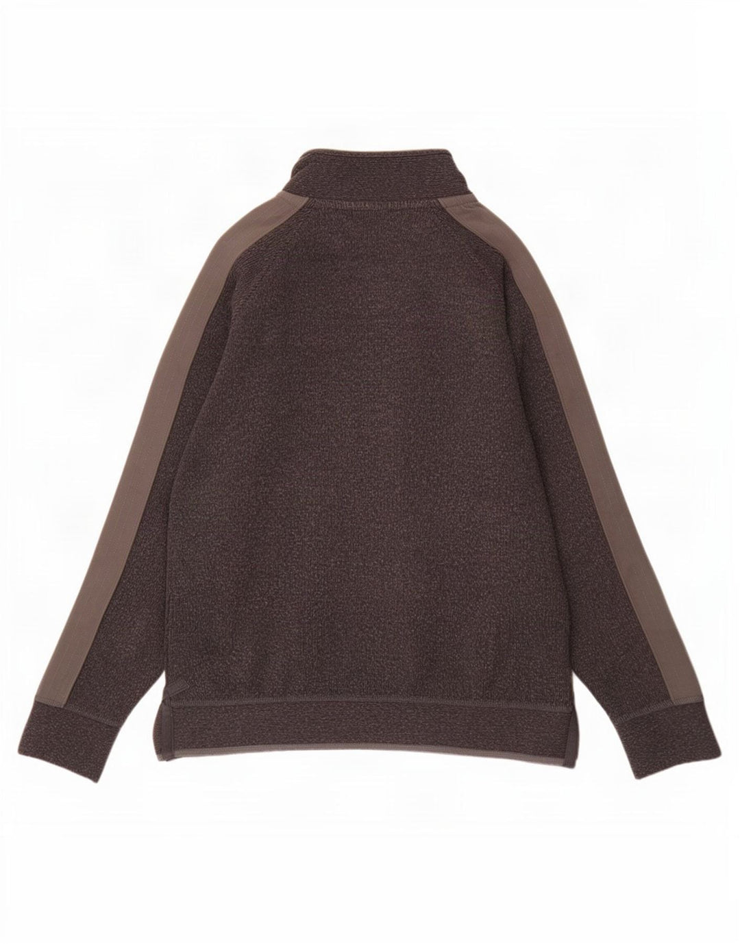 Moletom masculino Fat Face com zíper e pescoço grande algodão colorblock cinza