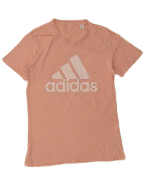 Camiseta Adidas Feminina Graphic Top UK 10 Pequeno Algodão Rosa