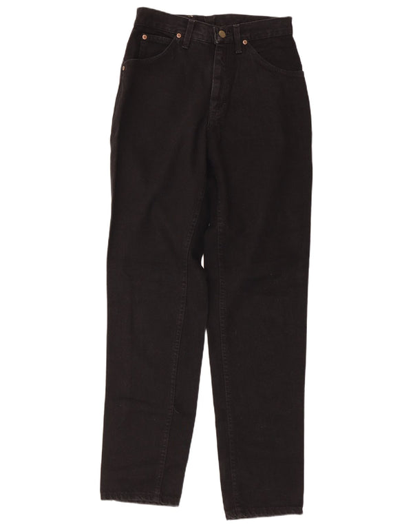 Calça jeans feminina de cintura alta LEE W28 L33 algodão preto