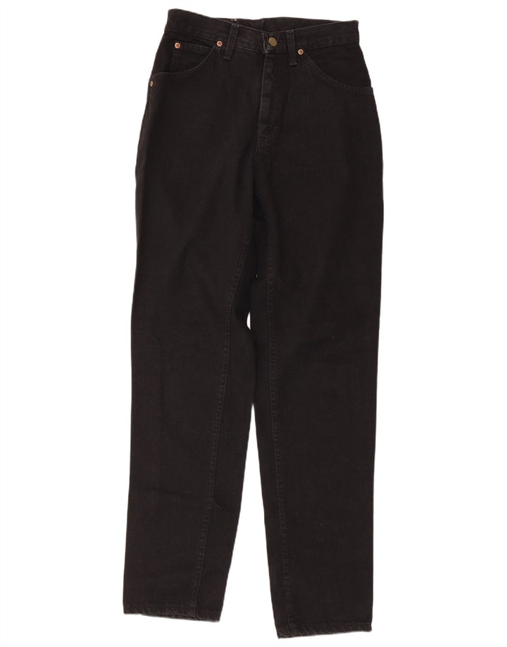 Calça jeans feminina de cintura alta LEE W28 L33 algodão preto