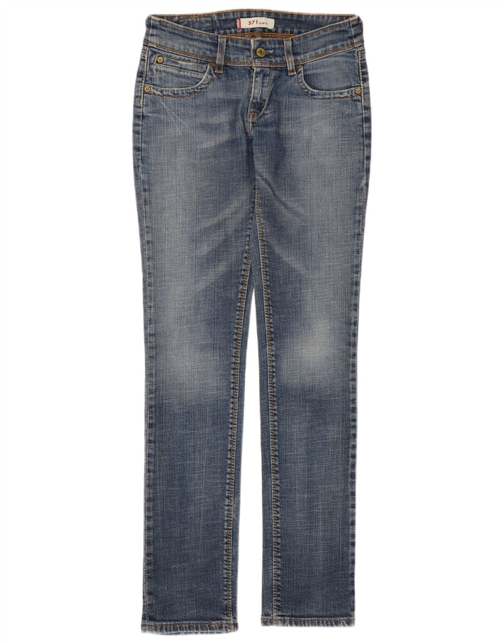 Jeans Levis 571 Slim Feminino W29 L31 Azul