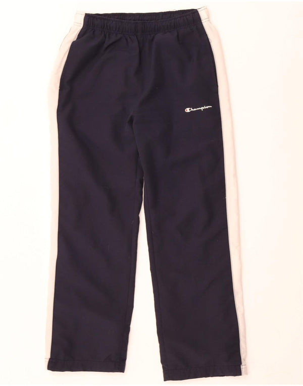 Calça de treino masculina Champion pequena azul marinho colorblock