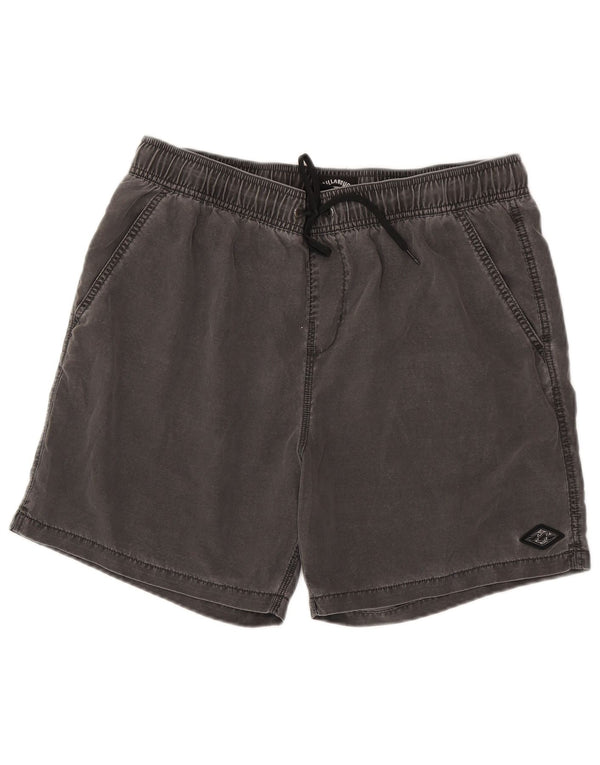 Billabong Mens Shorts Grande W34 Cinza Poliéster