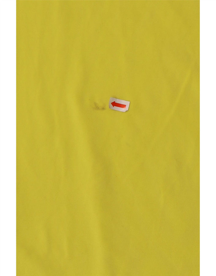 Camiseta masculina Nike Dri Fit Top grande de poliéster amarelo esportivo