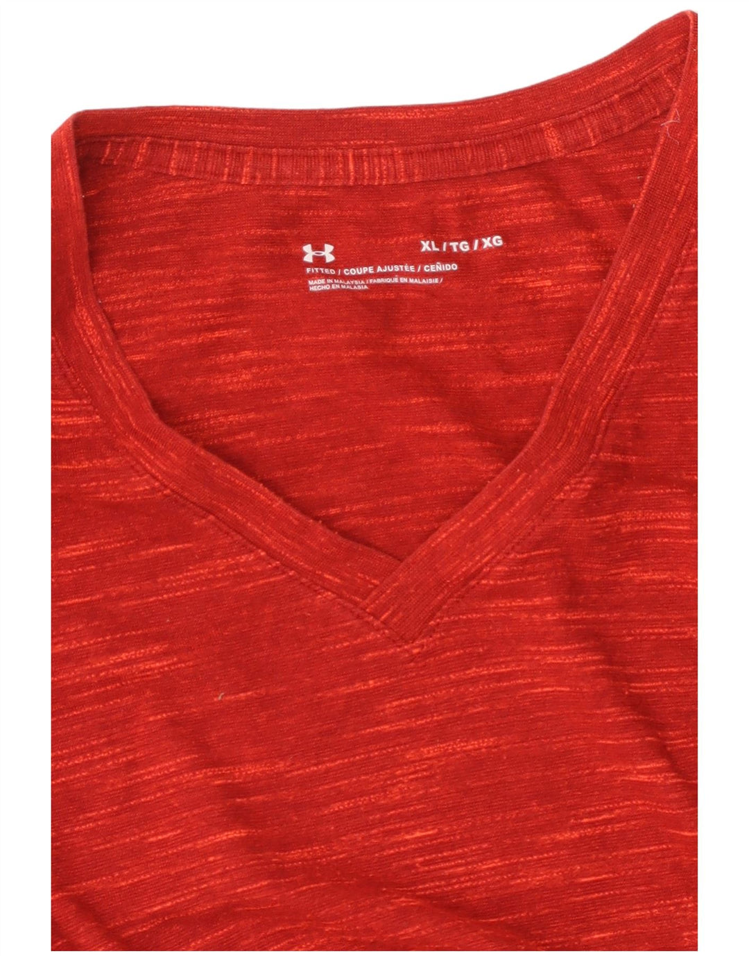 Camiseta masculina UNDER ARMOUR Top XL vermelho manchado