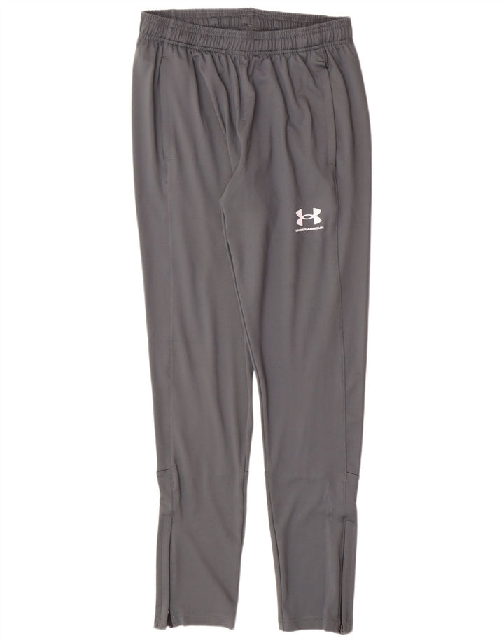 Calça de treino masculina UNDER ARMOUR poliéster cinza médio