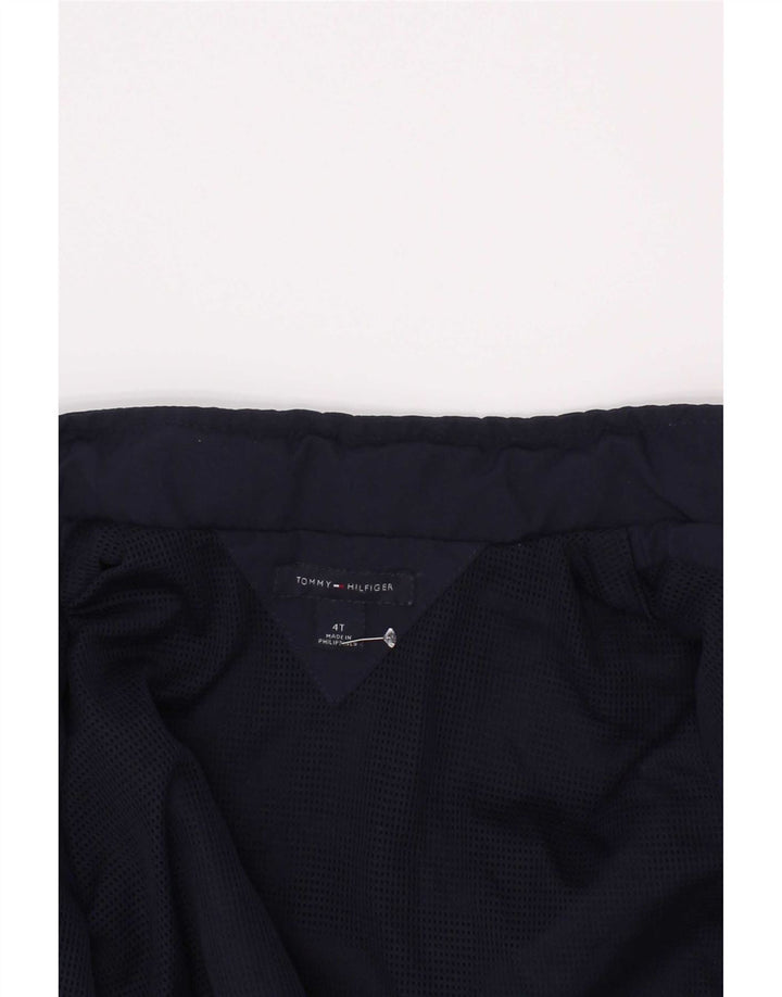 Tommy Hilfiger Boys Graphic Bomber Jacket 3-4 anos azul marinho poliéster