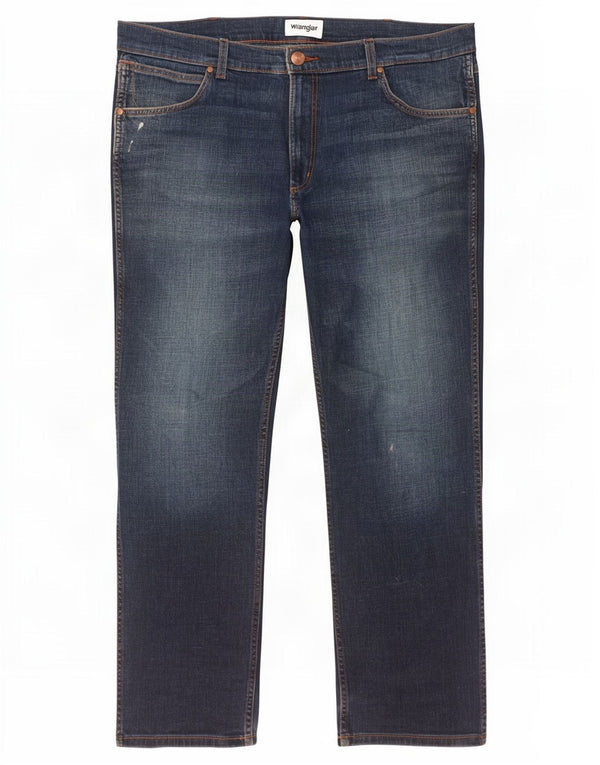 Wrangler Mens Straight Jeans W40 L29 Azul Marinho