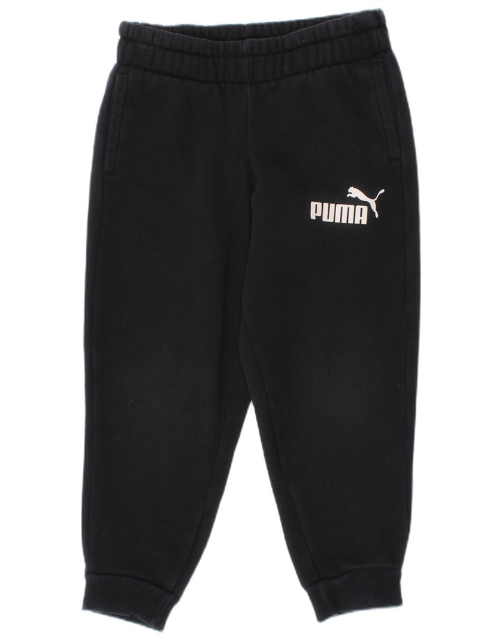 Calça esportiva Puma Boys Graphic Joggers 4-5 anos algodão preto