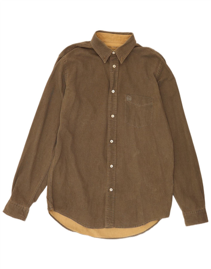 Camisa masculina Murphy & Nye grande algodão cáqui