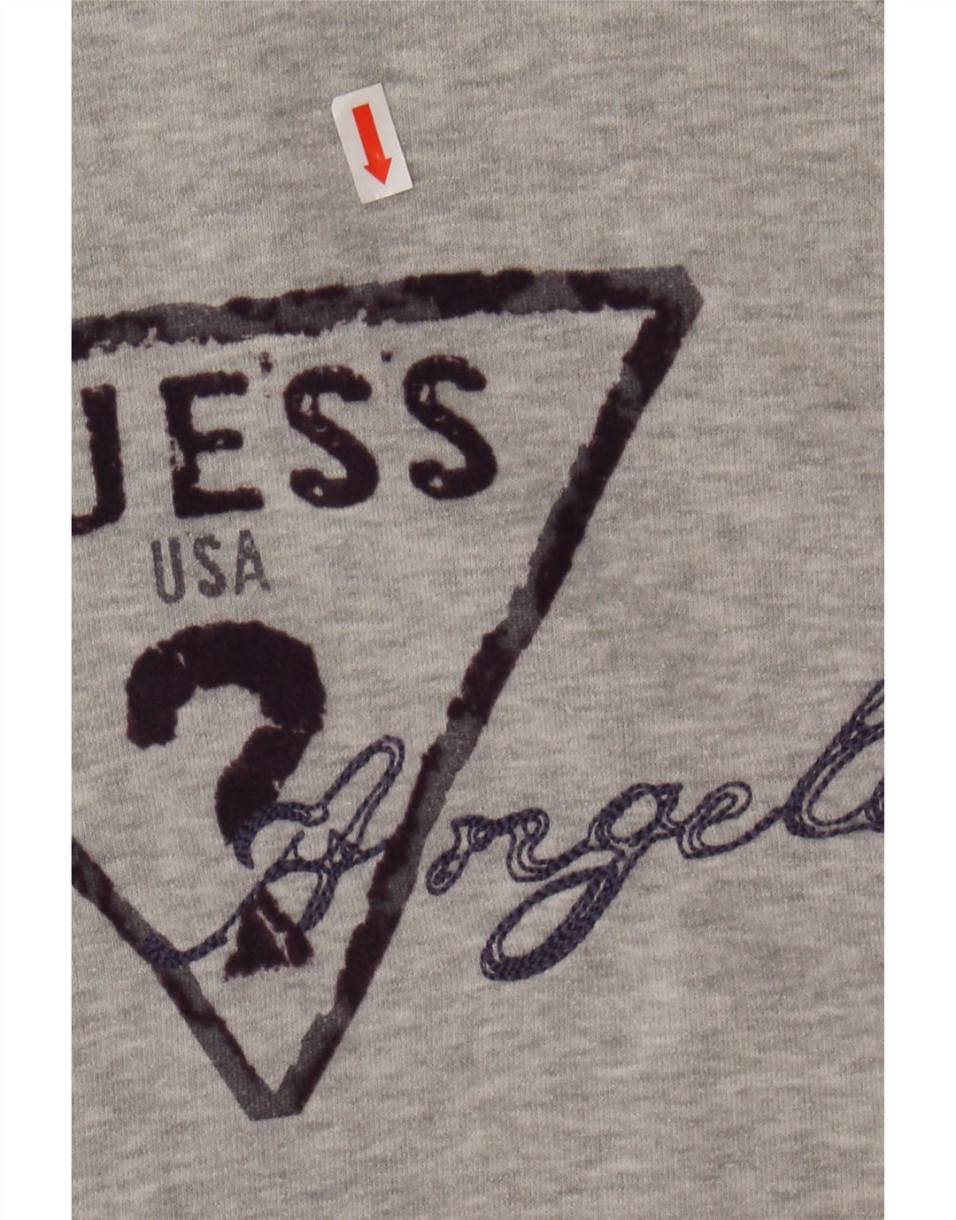 Suéter gráfico feminino GUESS UK 10 pequeno algodão cinza