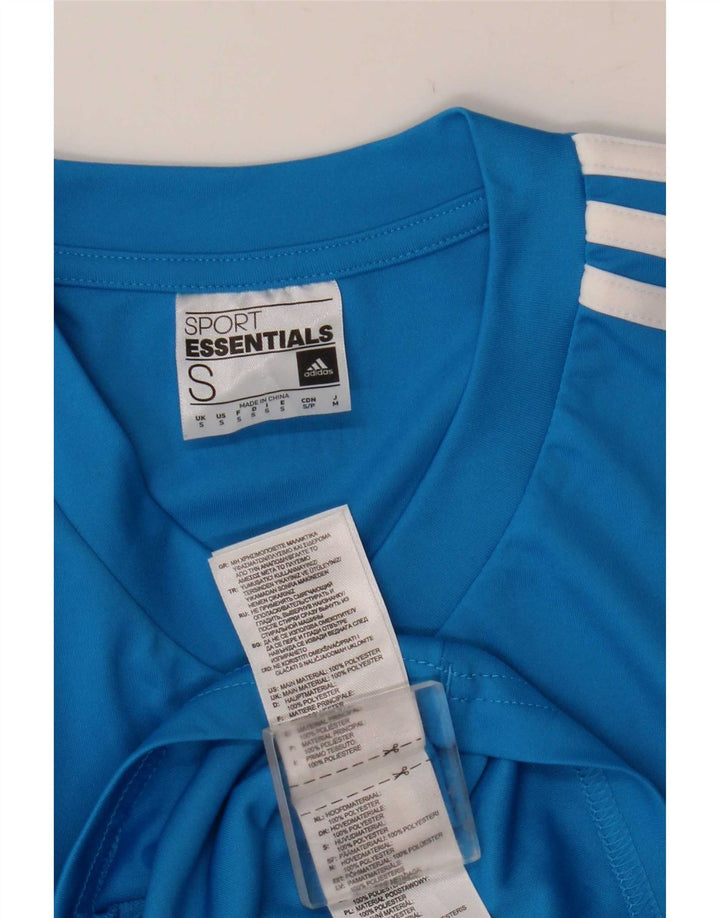 Camiseta masculina Adidas Top pequeno poliéster azul