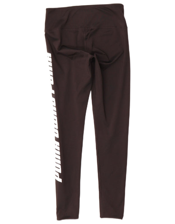 Leggings Puma Feminino UK 10 Pequeno Poliéster Preto