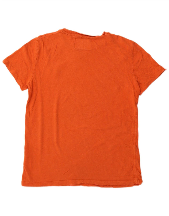 Superdry Mens Graphic T-Shirt Top Pequeno Algodão Laranja