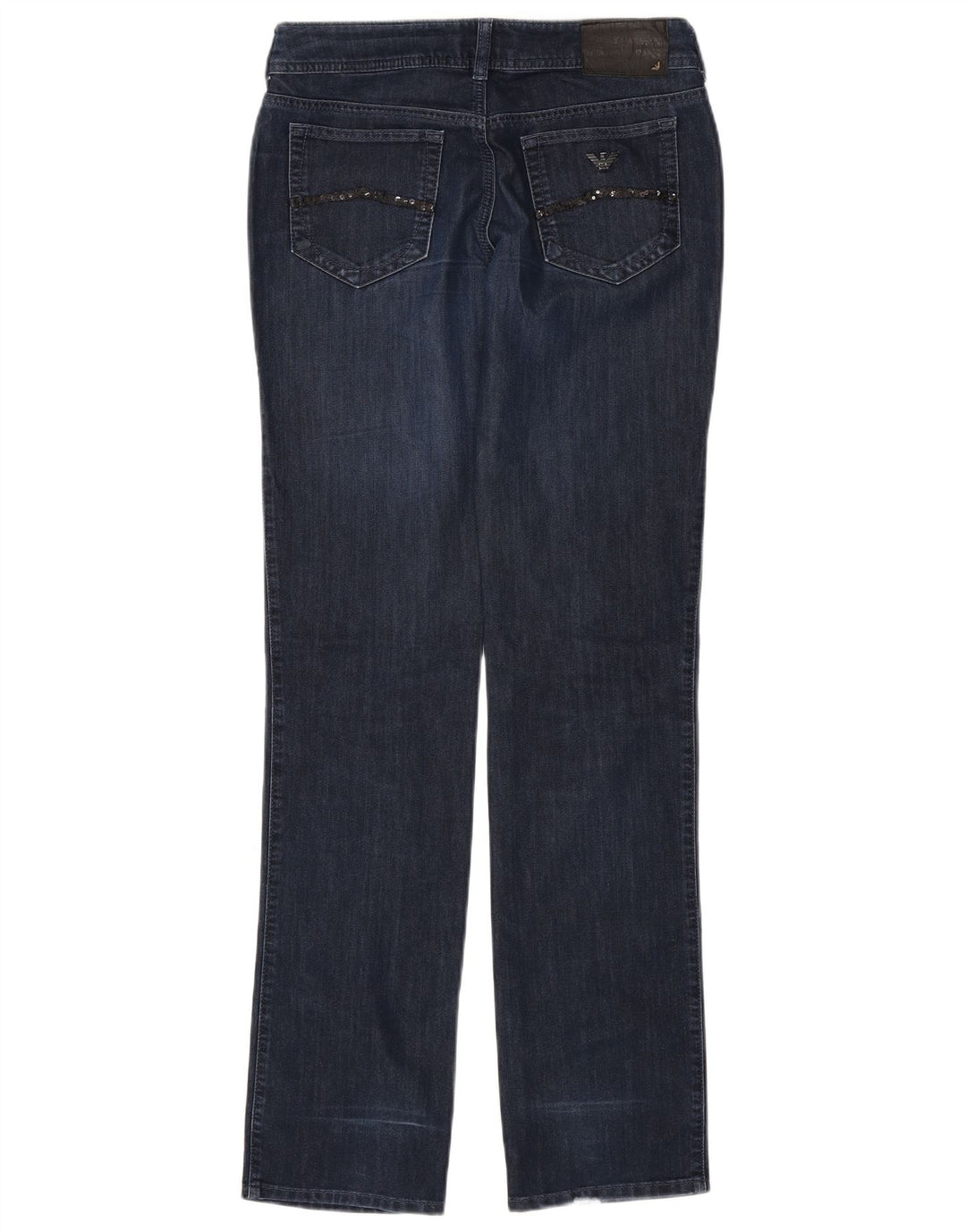 ARMANI Jeans retos femininos W28 L34 algodão azul