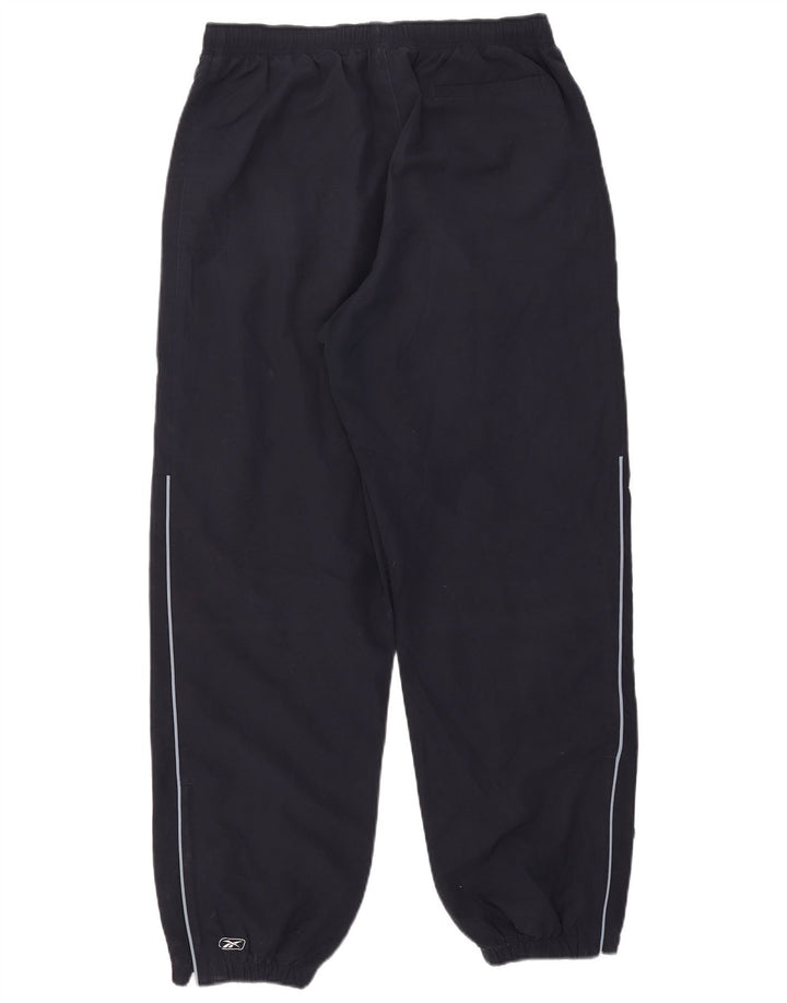 Reebok Mens Calças de treino Joggers Médio Azul Marinho Poliéster
