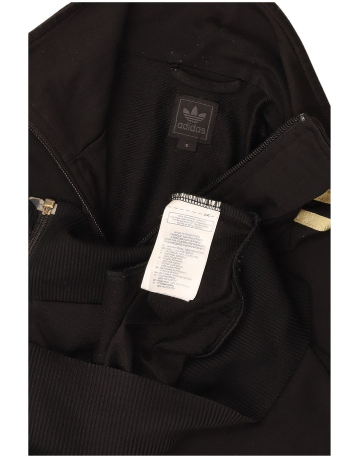 ADIDAS Mens Tracksuit Top Jacket Pequeno Poliéster Preto