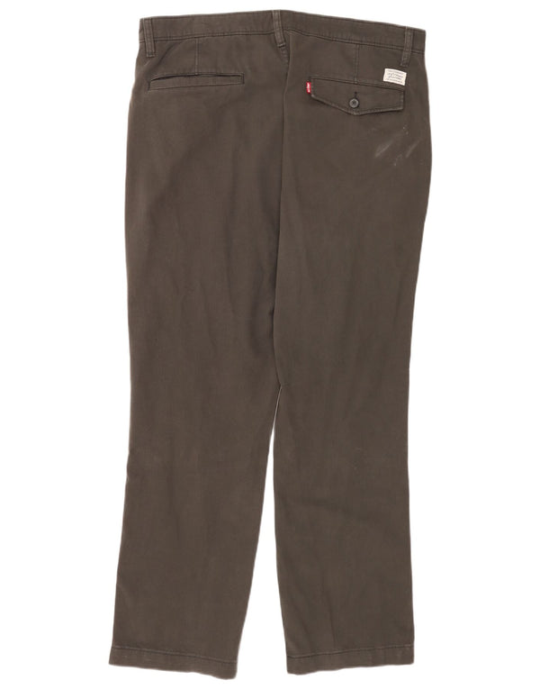 Calça jeans reta masculina Levi's W36 L32 algodão cinza
