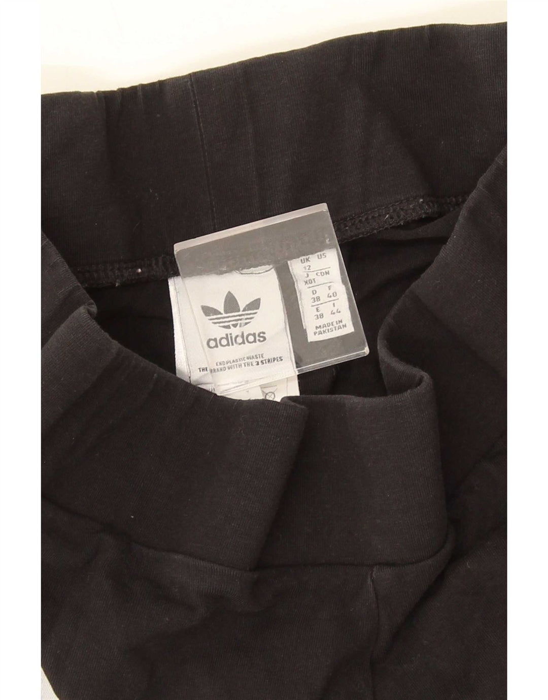 Leggings Adidas Femininas UK 12 Médio Algodão Preto