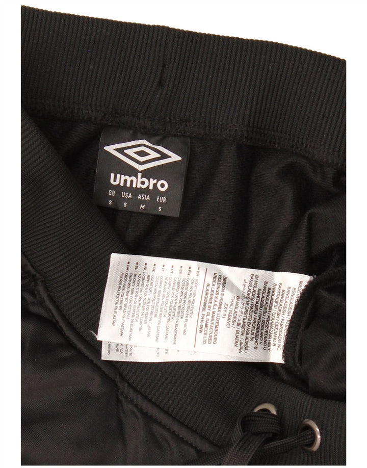 Umbro Mens Graphic Tracksuit Calça Joggers Pequeno Poliéster Preto