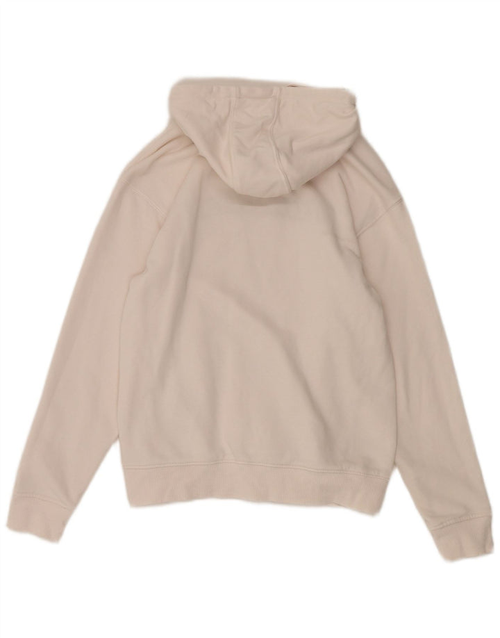 Suéter com capuz gráfico feminino TOMMY HILFIGER UK 12 médio branco