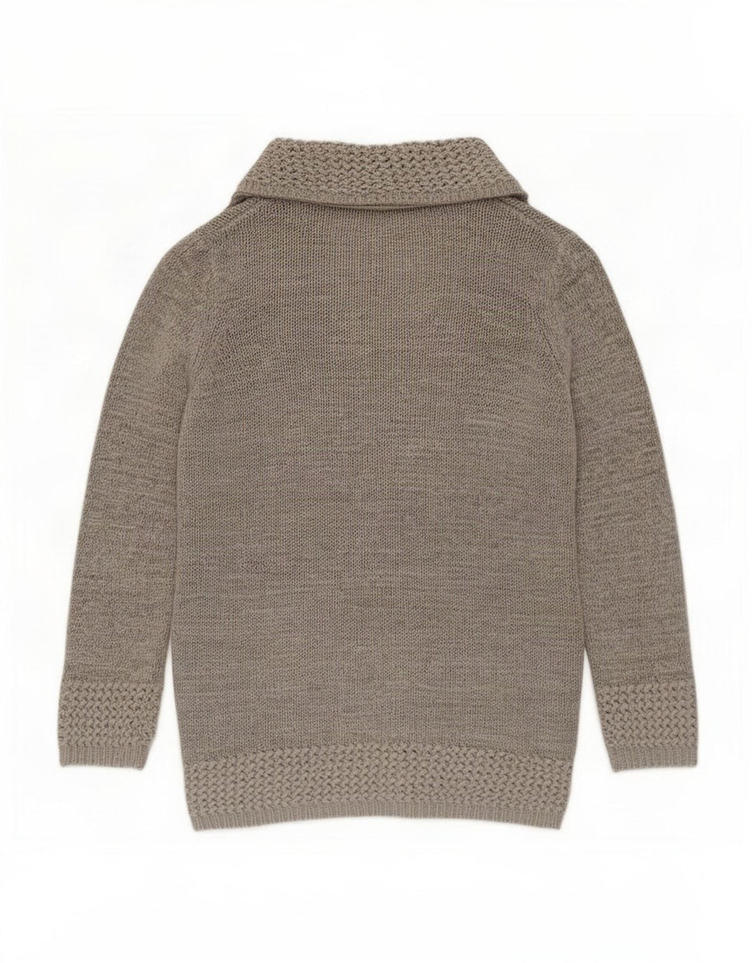 Marks & Spencer Suéter feminino clássico aberto com cardigã Reino Unido 16 grande cinza