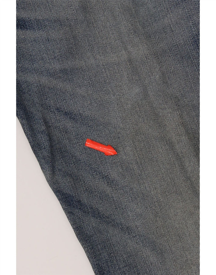Calça jeans reta feminina Roy Rogers W29 L33 algodão azul