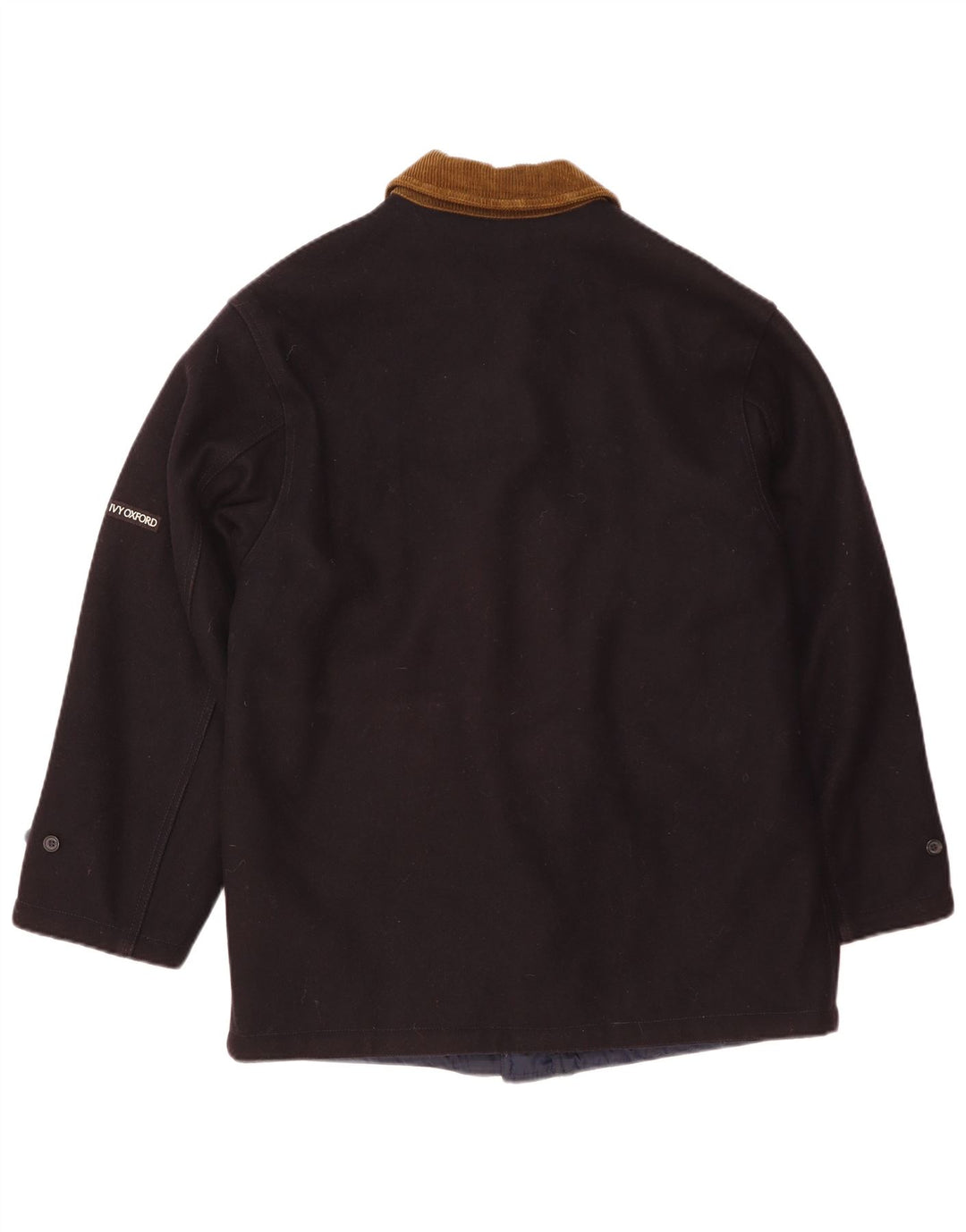 Jaqueta reversível masculina Ivy Oxford UK 36 pequena lã azul marinho