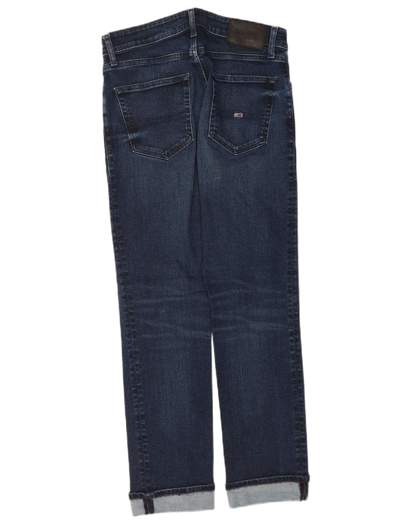 Tommy Hilfiger Masculino Ryan Relaxed Fit Straight Jeans W30 L28 Azul Algodão