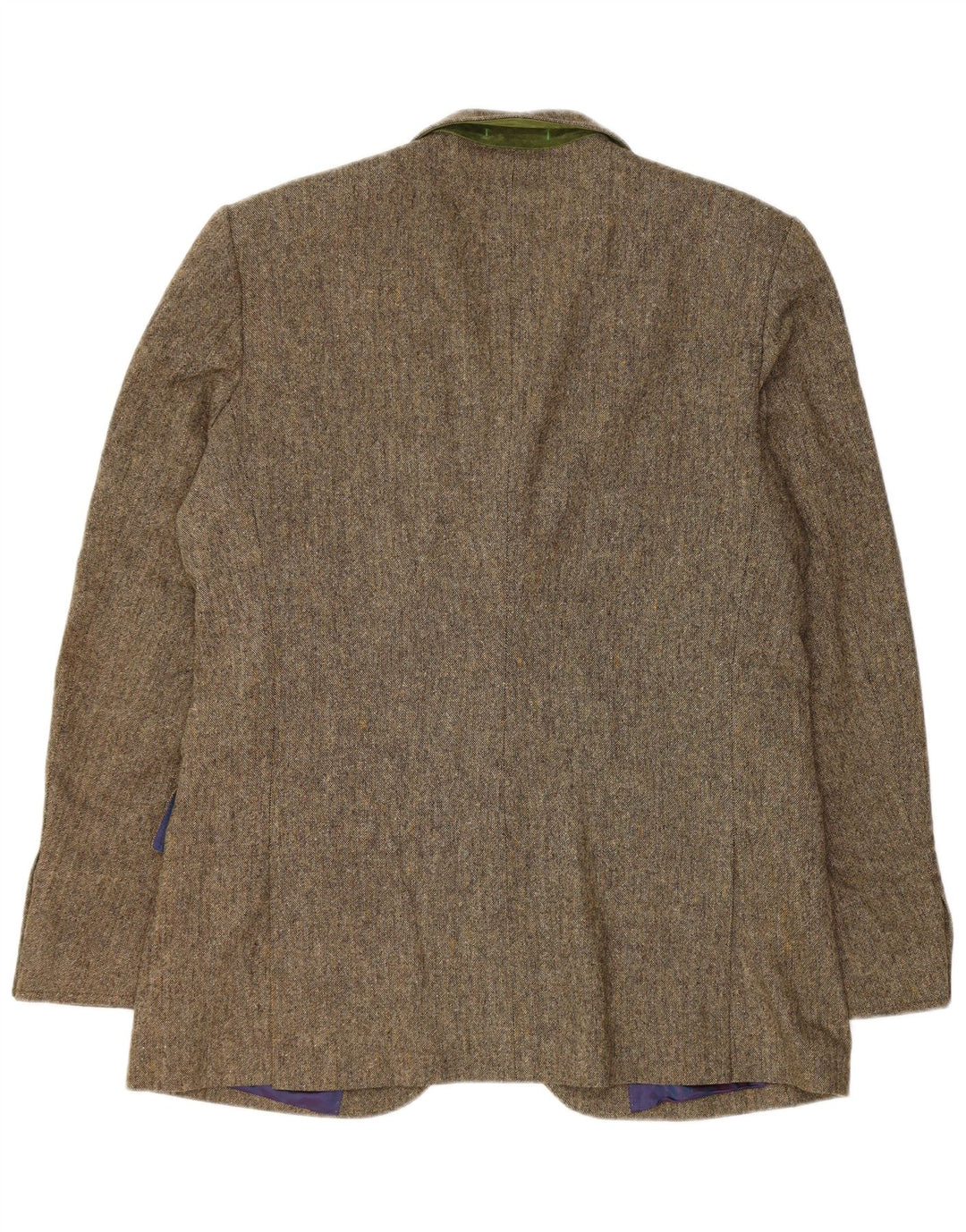 Jaqueta blazer masculina Ted Baker com 2 botões tamanho 5 XL marrom poliéster