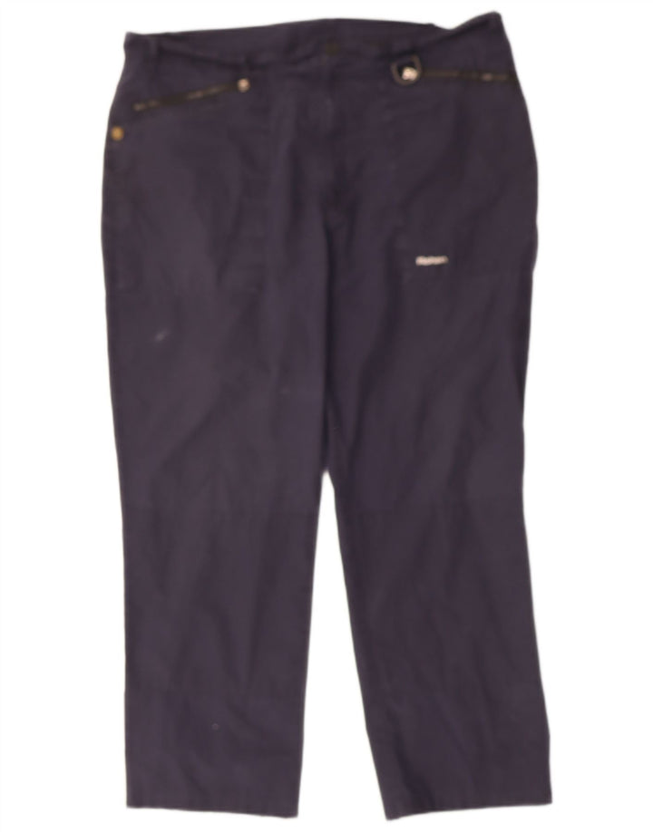 Calça casual reta masculina ROHAN W38 L28 algodão azul marinho