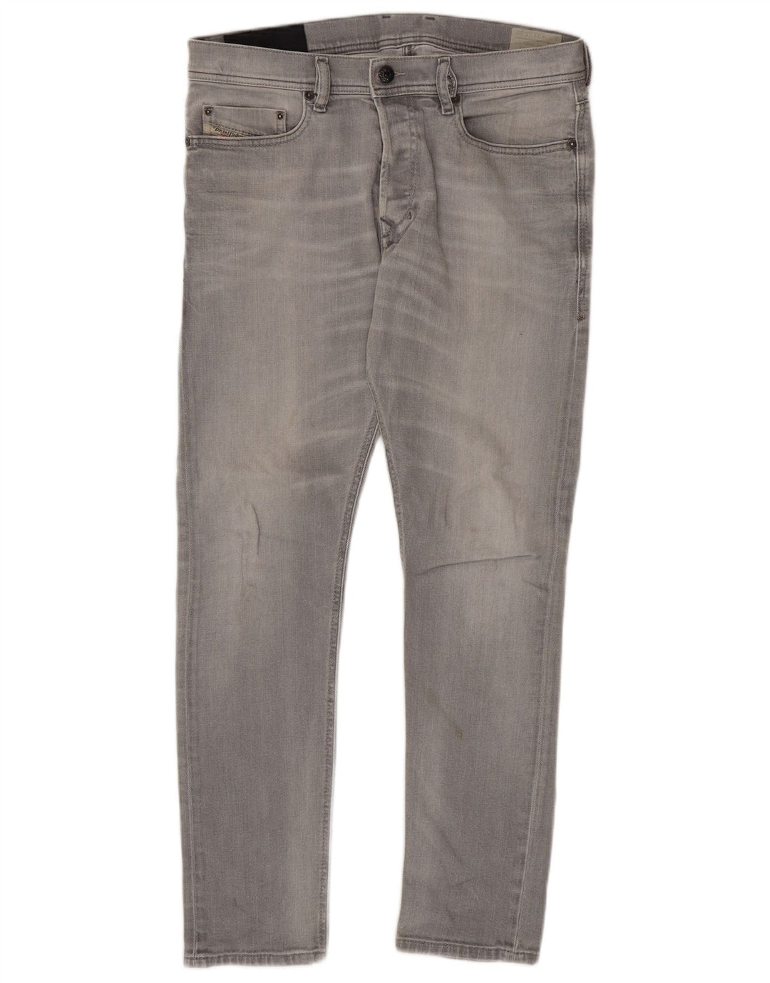 Diesel Mens Slim Jeans W31 L30 Cinza Algodão