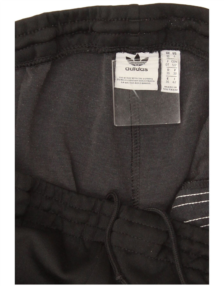 Calças de treino femininas Adidas UK 10 pequenas pretas