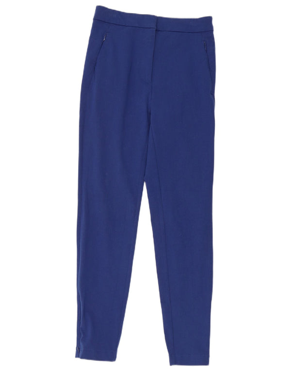 Calça feminina skinny casual Marks & Spencer Reino Unido 8 pequena W26 L28 azul