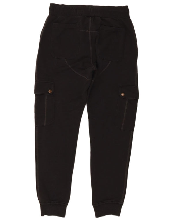 Adidas Mens Cargo Calças de treino Joggers Pequeno Algodão Preto