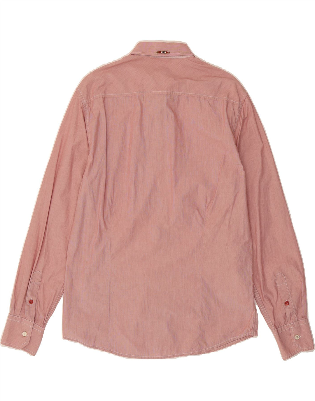 NAPAPIJRI Mens Shirt XL Pink Pinstripe Cotton Vintage Napapijri and Second-Hand Napapijri from Messina Hembry 