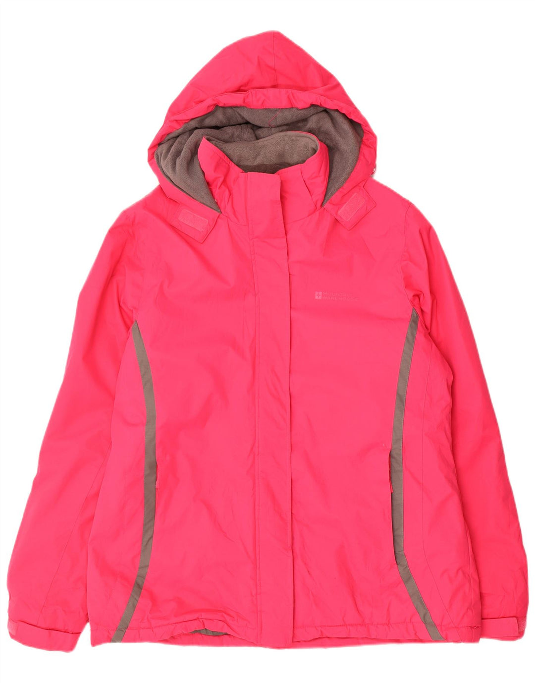 Jaqueta corta-vento feminina com capuz Mountain Warehouse Reino Unido 16 grande rosa