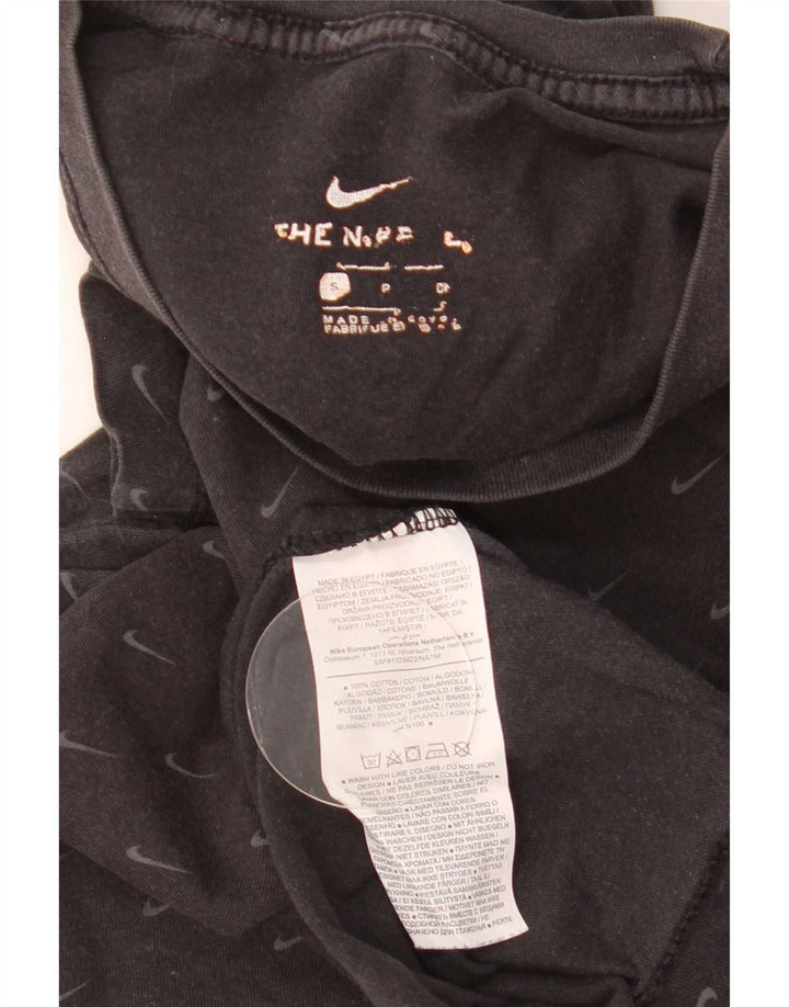 Camiseta Nike masculina gráfica top pequeno algodão preto