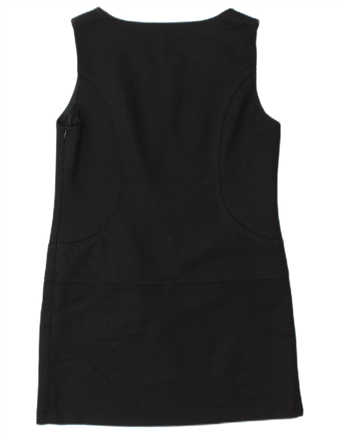 Vestido feminino Benetton sem mangas UK 12 lã preta média