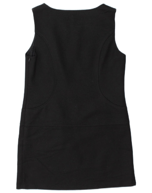 Vestido feminino Benetton sem mangas UK 12 lã preta média