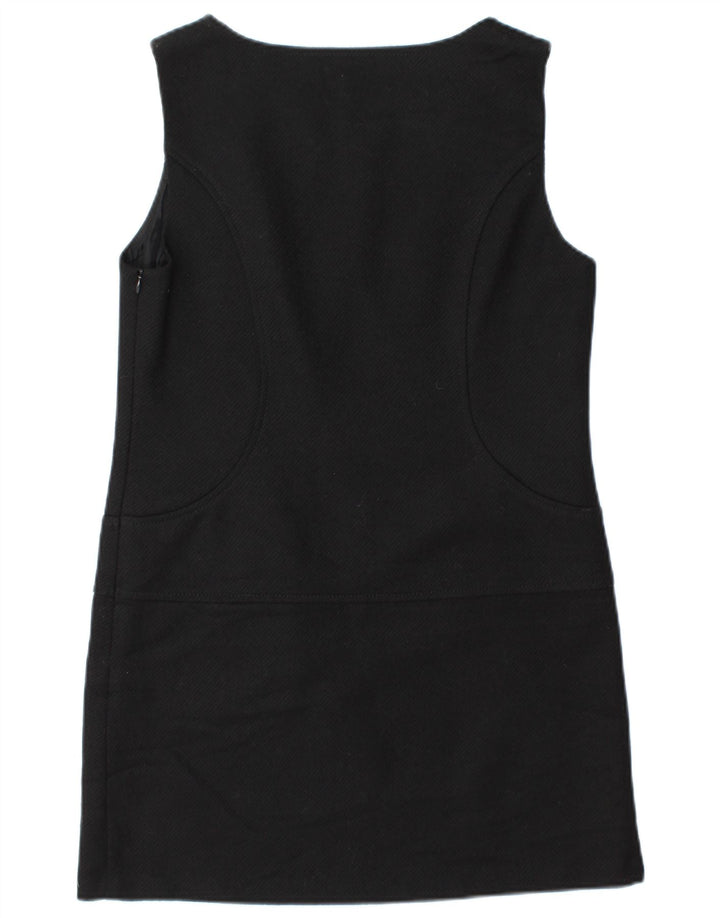 Vestido feminino Benetton sem mangas UK 12 lã preta média