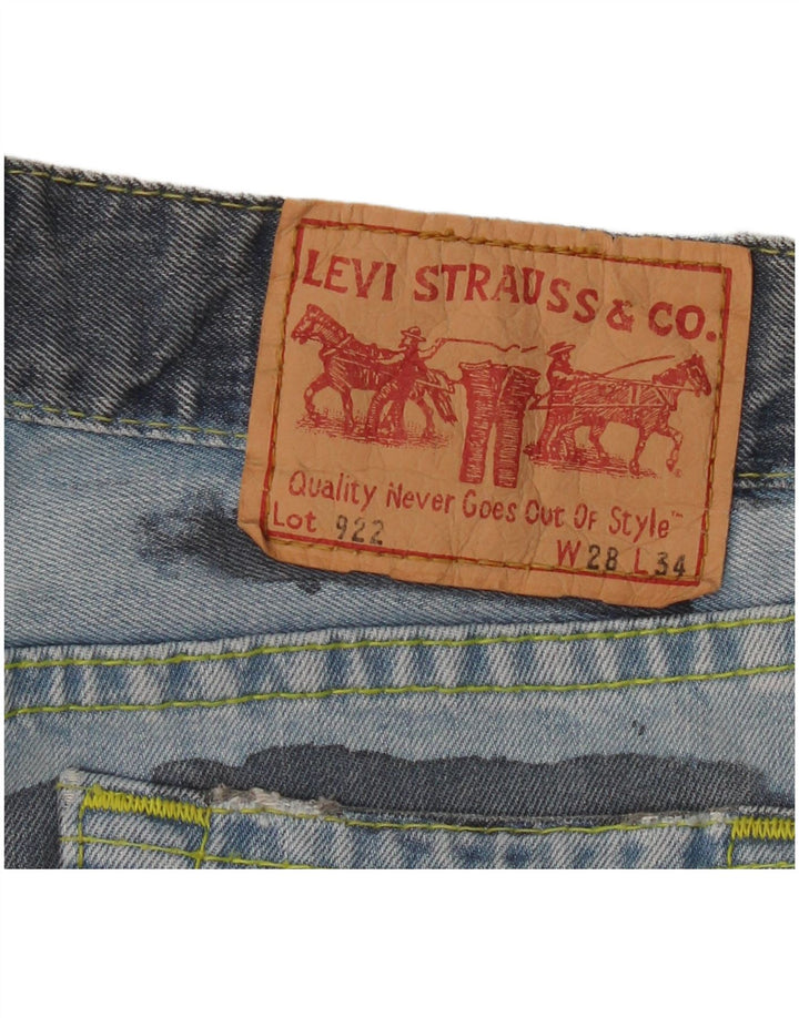 Calça jeans feminina Levi's 922 Straight W28 L30 azul algodão