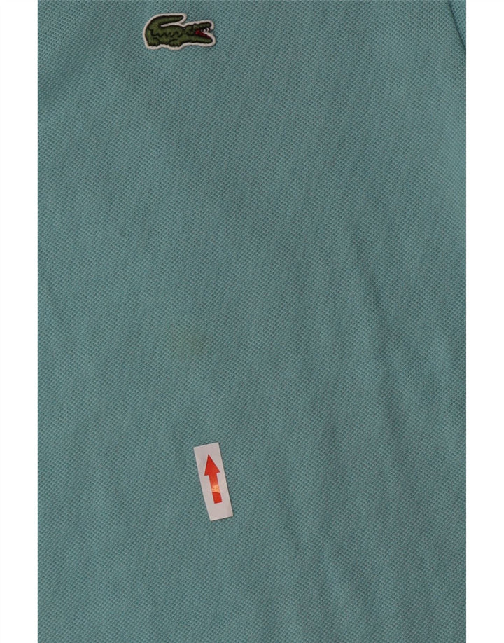 Camisa polo masculina Lacoste tamanho 3 pequena turquesa