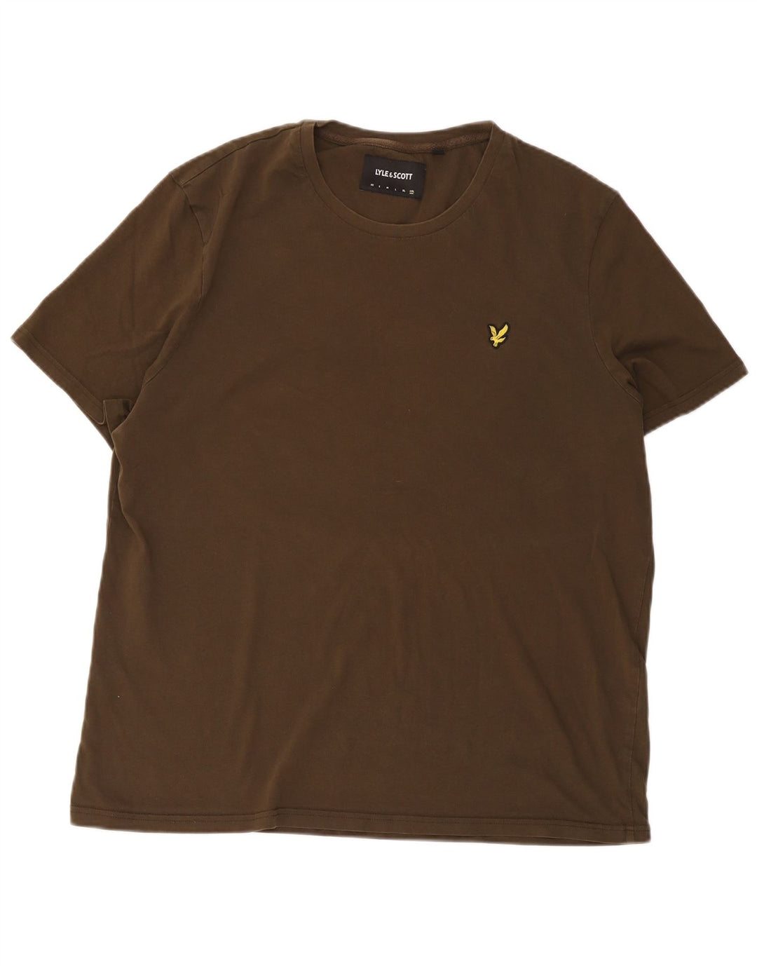 Camiseta masculina Lyle & Scott Top 2XL algodão cáqui
