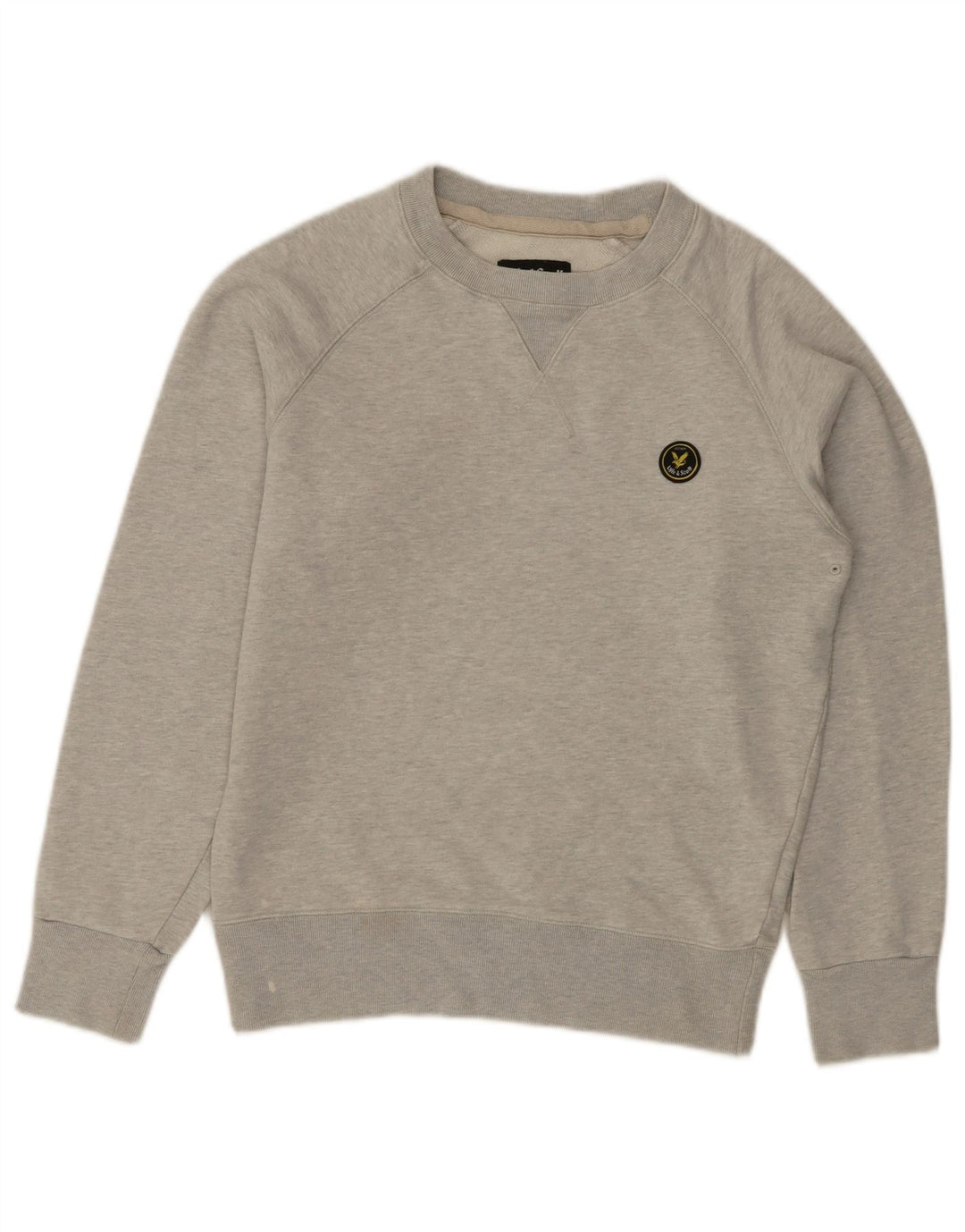 LYLE & SCOTT moletom masculino jumper pequeno algodão cinza