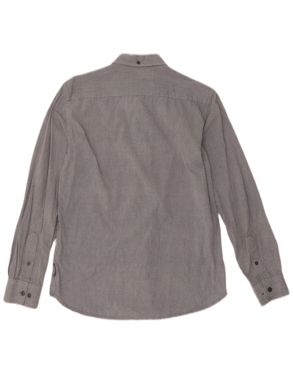 Camisa masculina French Connection algodão cinza médio