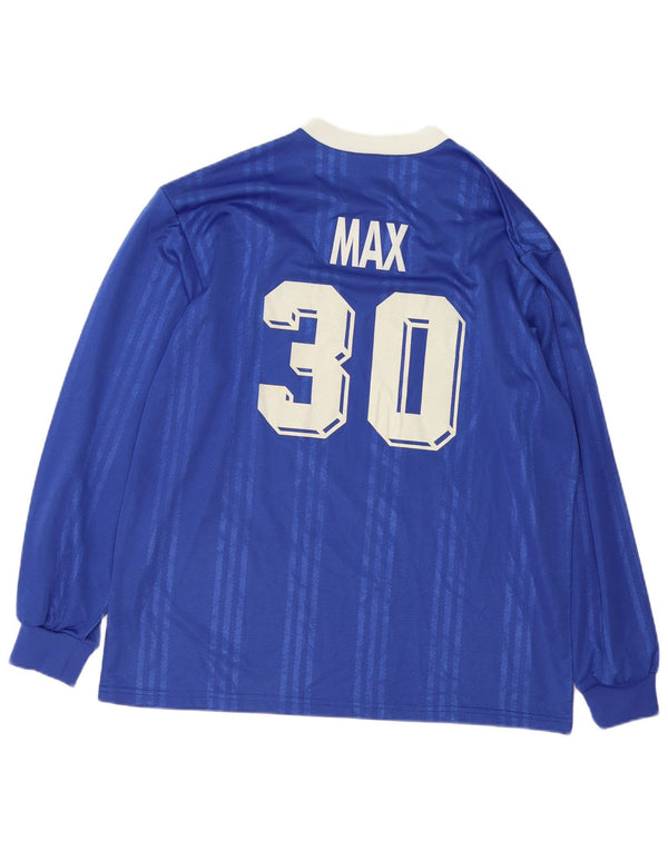 Adidas Mens Graphic Top Manga Longa XL Azul Listrado Poliéster