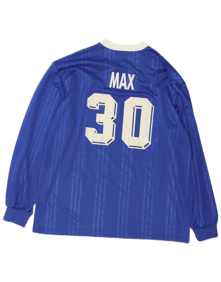Adidas Mens Graphic Top Manga Longa XL Azul Listrado Poliéster