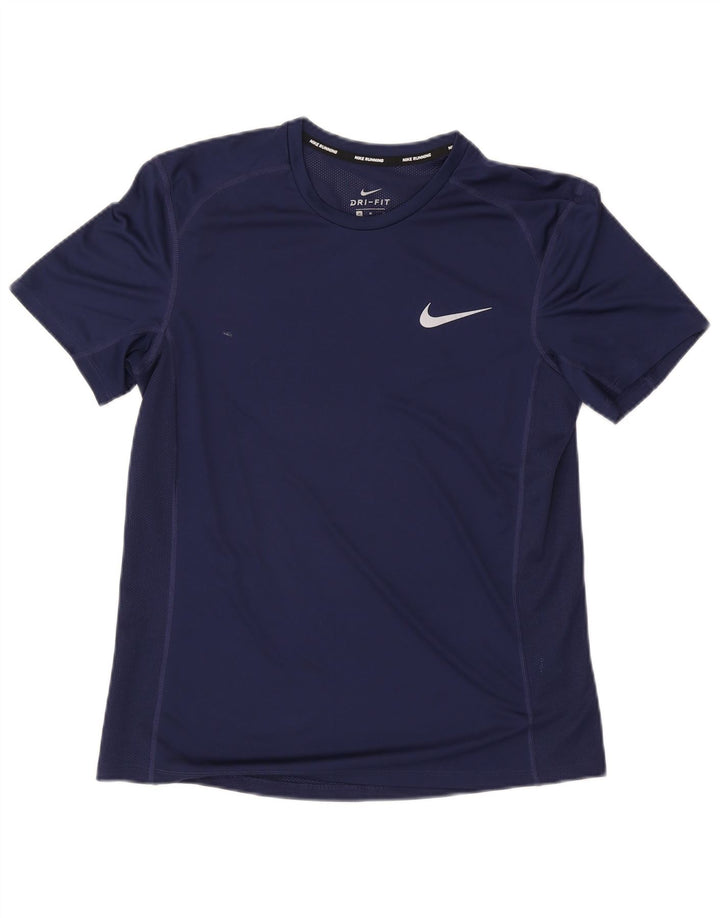 Camiseta Nike Masculina Dri Fit Top Médio Azul Marinho