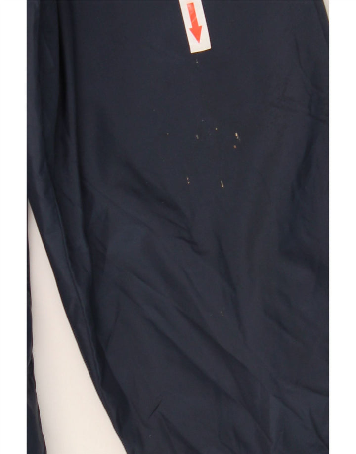 Jaqueta corta-vento masculina Zara UK 42 XL azul marinho poliéster